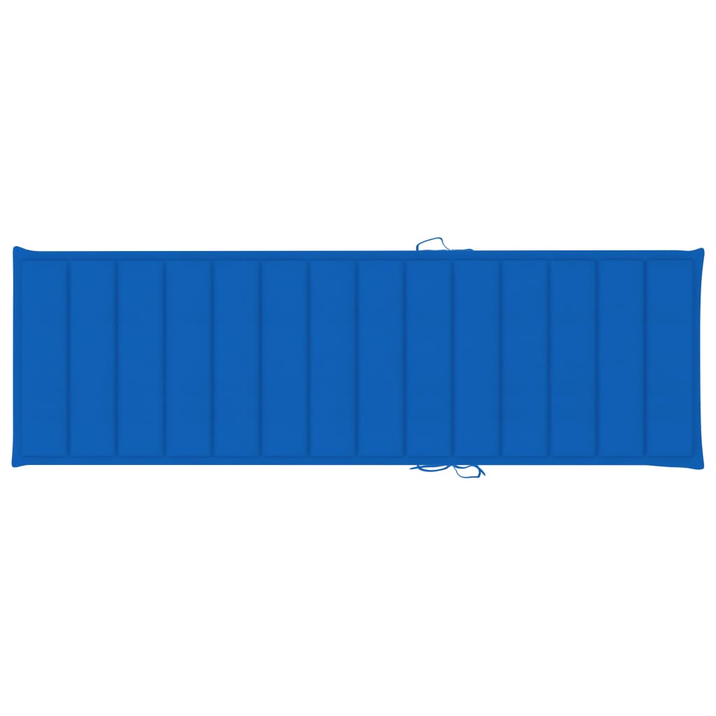 Pernă de șezlong, albastru regal, 200x60x4 cm, material textil
