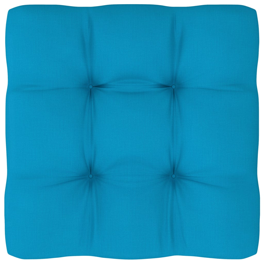 Pernă pentru canapea din paleți, albastru, 60x60x10cm