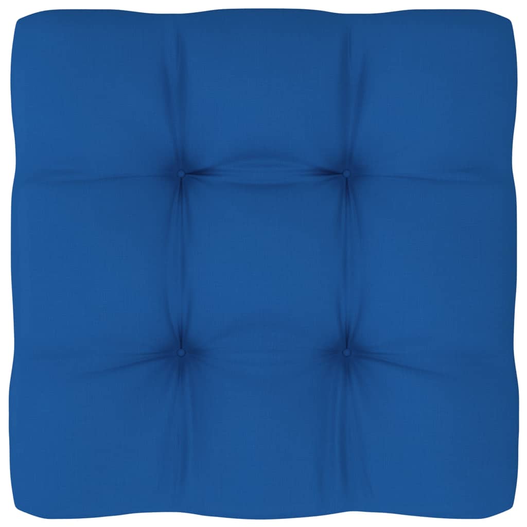Pernă canapea din paleți, albastru regal, 60x60x10cm