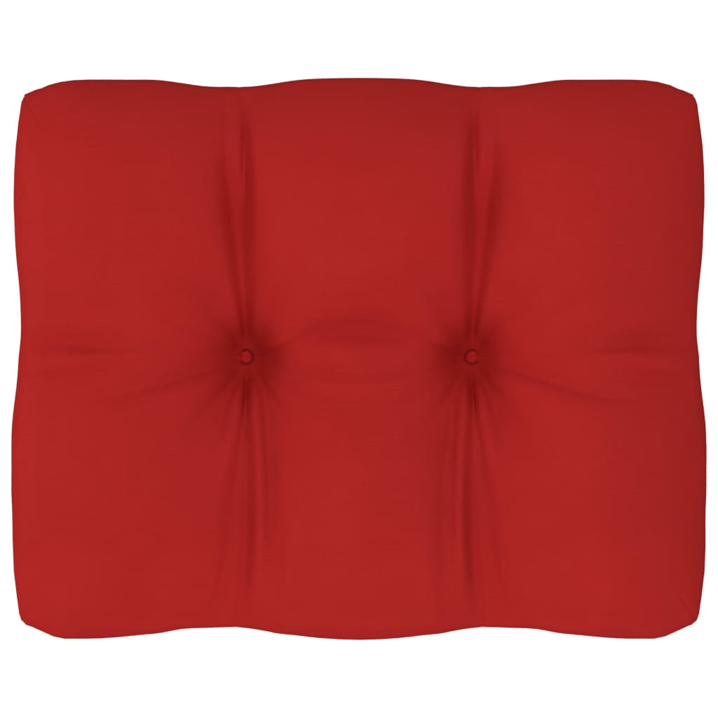 Pernă pentru canapea din paleți, roșu, 50 x 40 x 10 cm