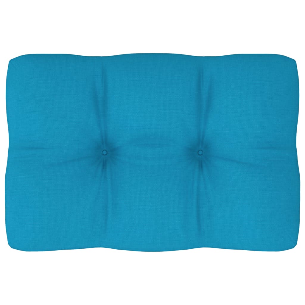 Pernă pentru canapea din paleți, albastru, 60 x 40 x 10 cm