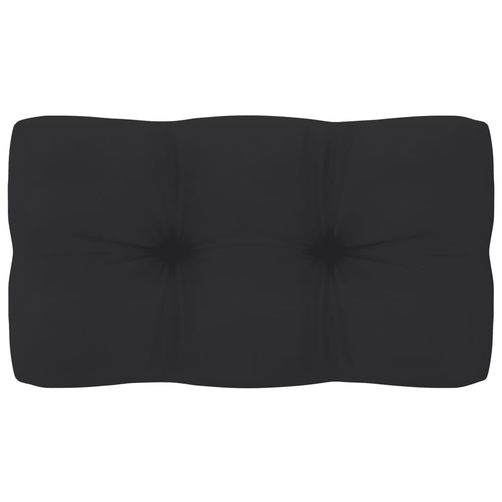 Pernă canapea din paleți, negru, 70 x 40 x 10 cm
