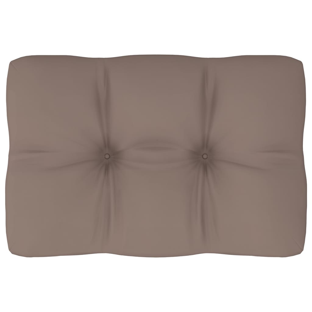Pernă pentru canapea din paleți, gri taupe, 60 x 40 x 10 cm