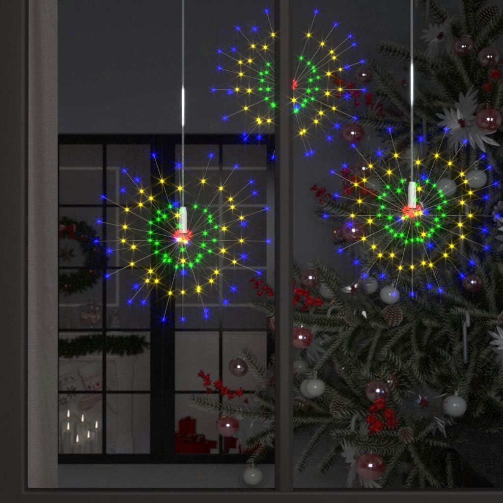 Lămpi cu artificii de Crăciun 10 buc. 1400 LED multicolor 20 cm