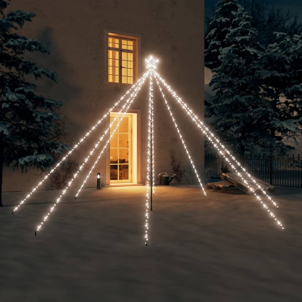 Lumini pentru bradul de Crăciun, 576 LED-uri, alb rece, 3,6 m