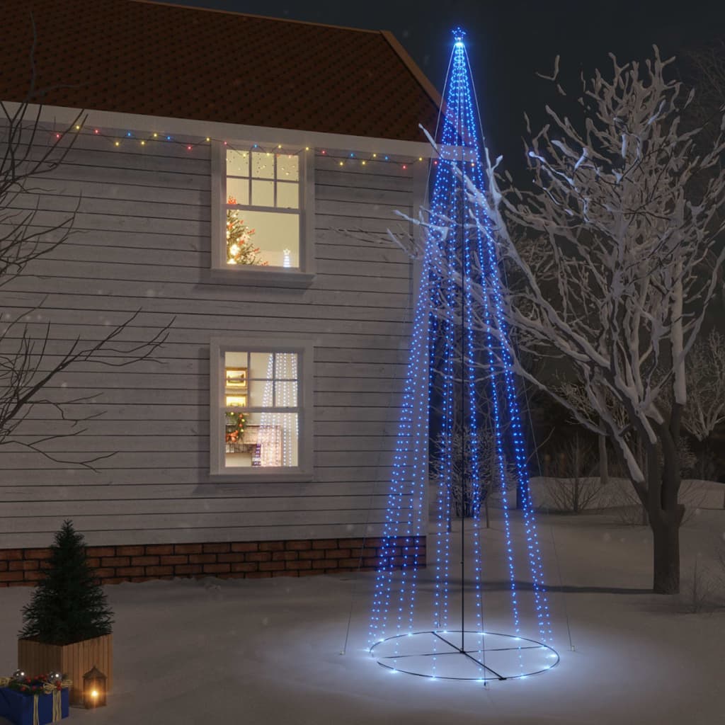 Brad de Crăciun conic, 1134 LED-uri, albastru, 230x800 cm