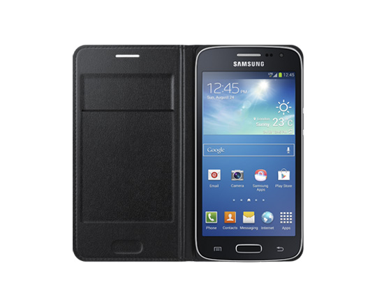 Flip Wallet for Galaxy Core LTE G386F Samsung - Culoare Alb