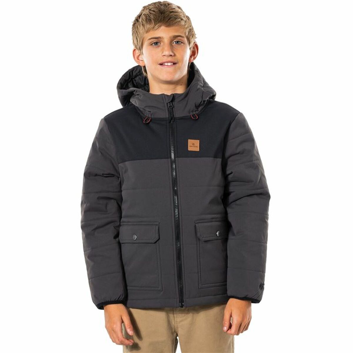 Jachetă Sport pentru Copii Rip Curl Ridge Gri Negru - Mărime L