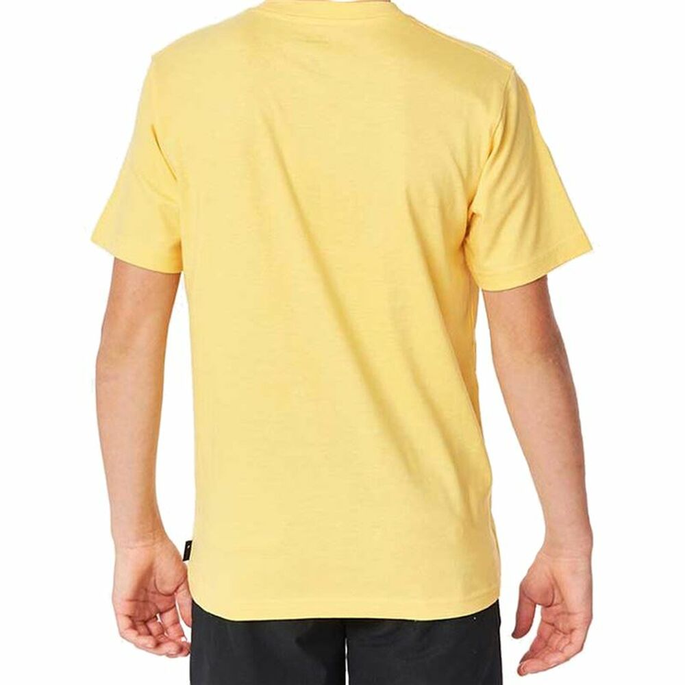 Tricou cu Mânecă Scurtă pentru Copii Rip Curl Corp Icon B Galben - Mărime 10 Ani