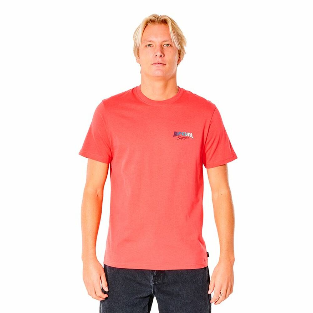 Tricou cu Mânecă Scurtă Bărbați Rip Curl Revival Inverted  M Somon - Mărime M