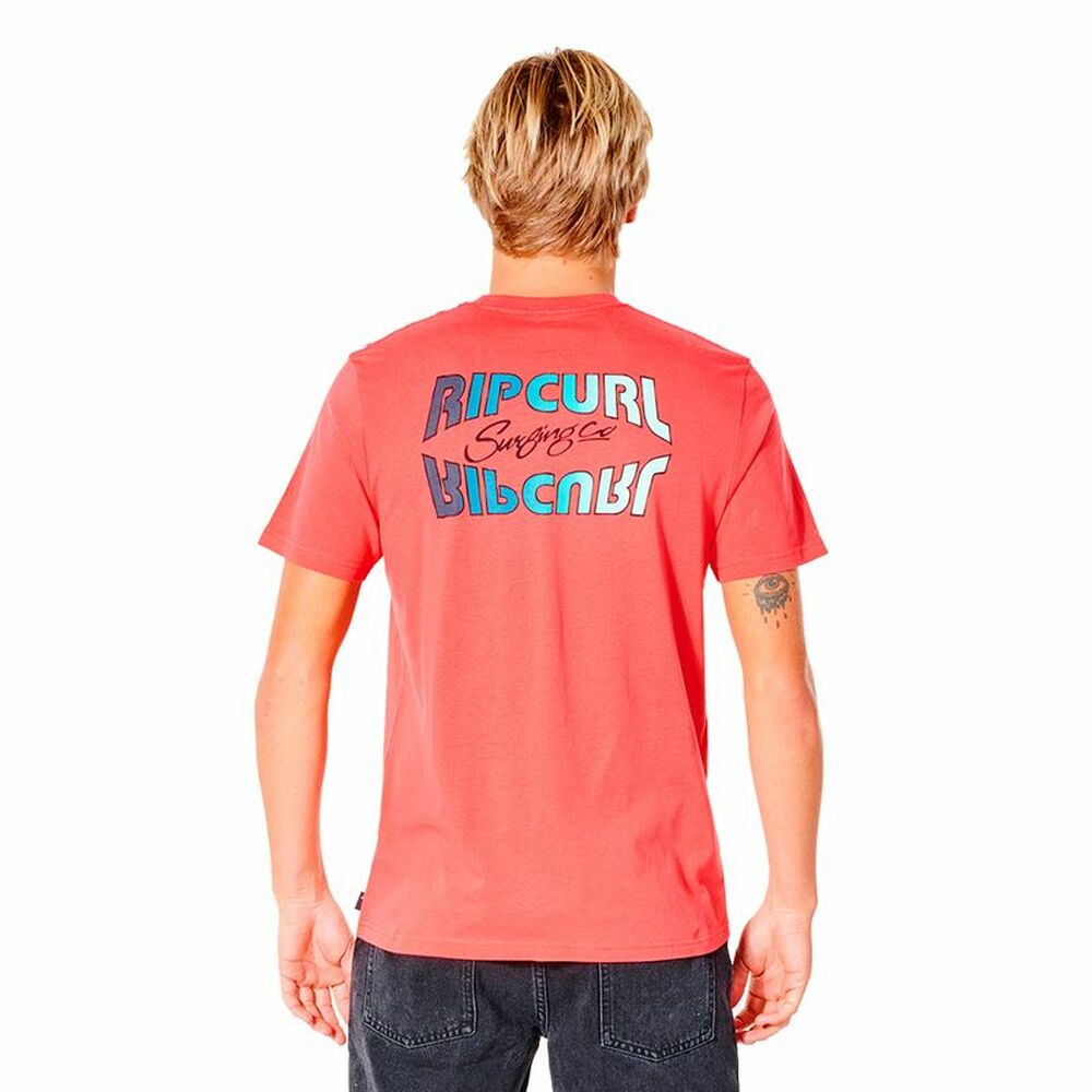 Tricou cu Mânecă Scurtă Bărbați Rip Curl Revival Inverted  M Somon - Mărime M