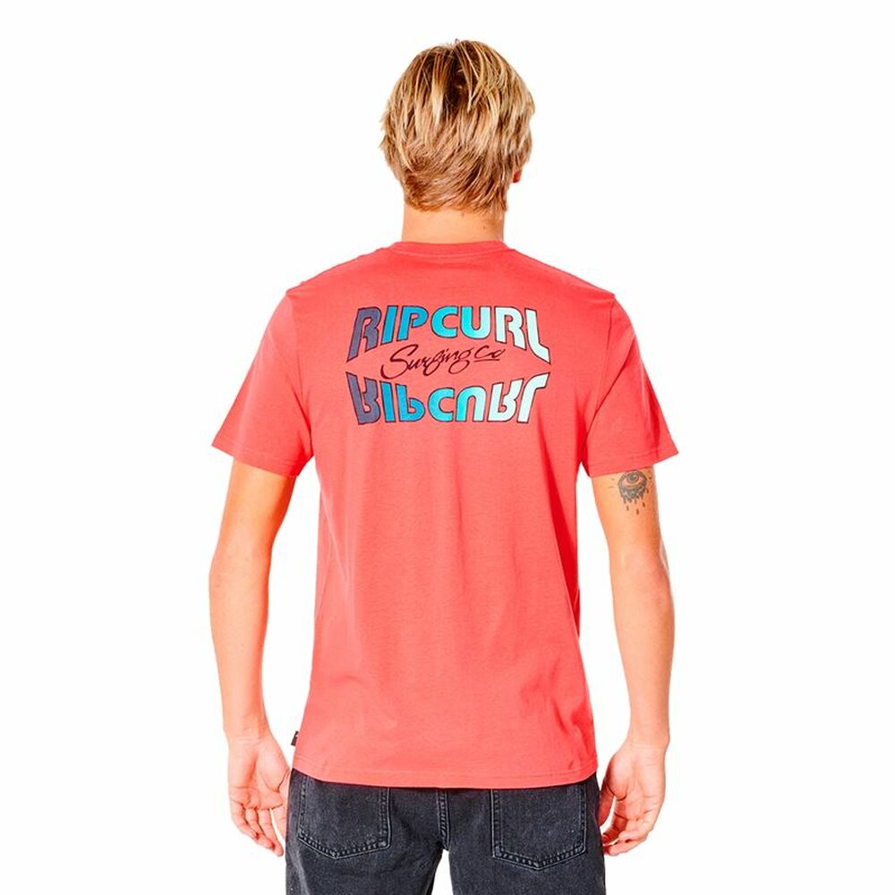 Tricou cu Mânecă Scurtă Bărbați Rip Curl Revival Inverted  M Somon - Mărime S