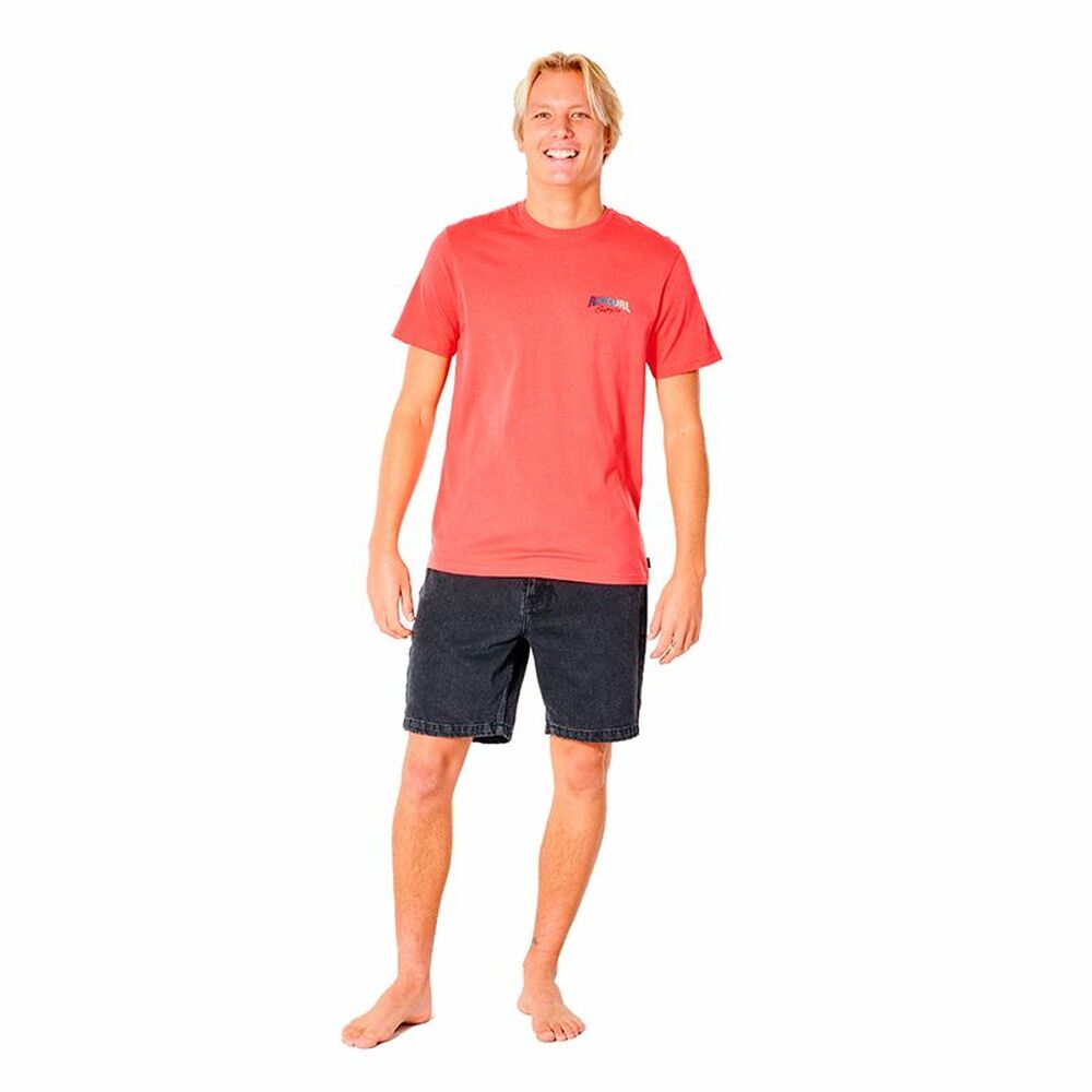 Tricou cu Mânecă Scurtă Bărbați Rip Curl Revival Inverted  M Somon - Mărime M