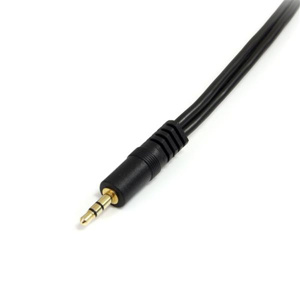 Cablu Audio Jack (3,5 mm) Divizor Startech MUY1MFF              Negru 0,15 m