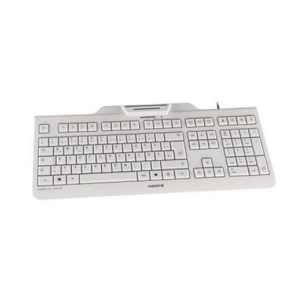 Tastatură cu Cititor Cherry JK-A0100ES-0 Alb