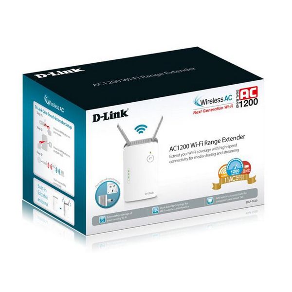 Repetor Wifi D-Link DAP-1620 AC1200 10 / 100 / 1000 Mbps