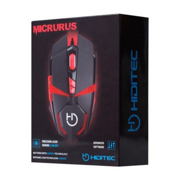 Mouse Gaming Hiditec Micrurus 8100 dpi Negru Roșu