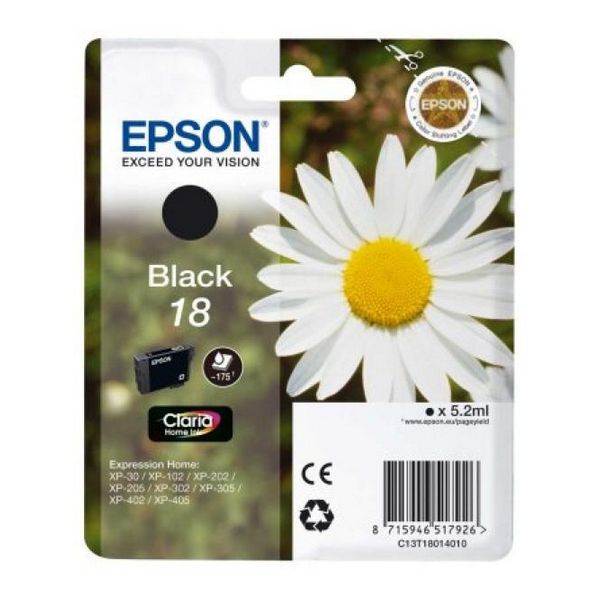 Cartuș cu Cerneală Originală Epson C13T18014010 Negru