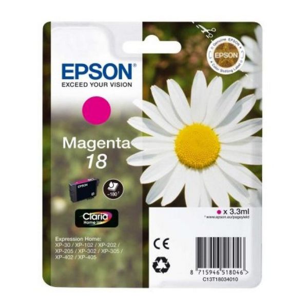 Cartuș cu Cerneală Originală Epson C13T18034010 Magenta