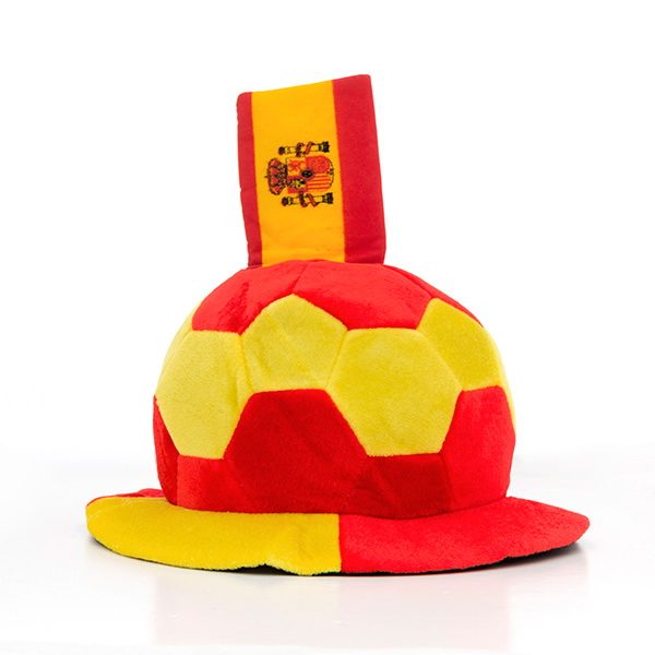 Pălărie Minge de Fotbal cu Steagul Spaniei în Relief
