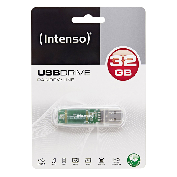 Memorie USB INTENSO 3502480 32 GB Transparent