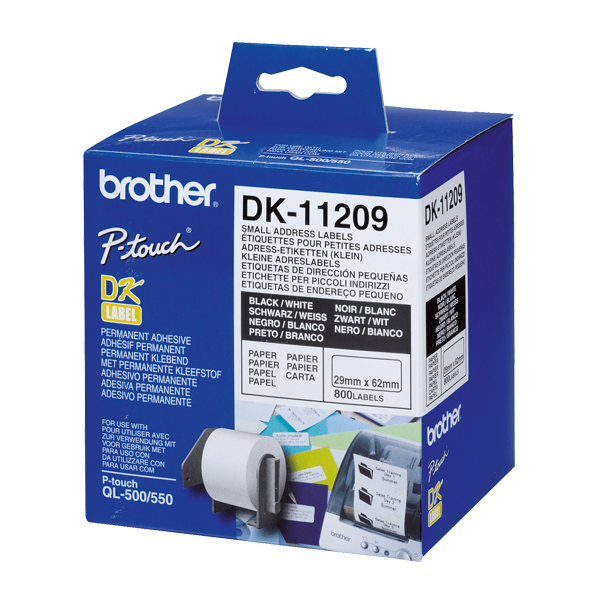 Etichete pentru Imprimantă Brother DK11209 62 x 29 mm Alb