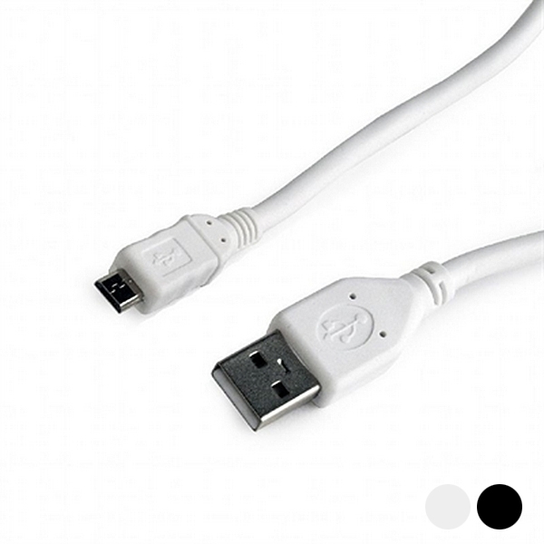 Cablu USB 2.0 A la Micro USB B GEMBIRD CCP-mUSB2-AMBM - Culoare Negru Măsură 1,8 m