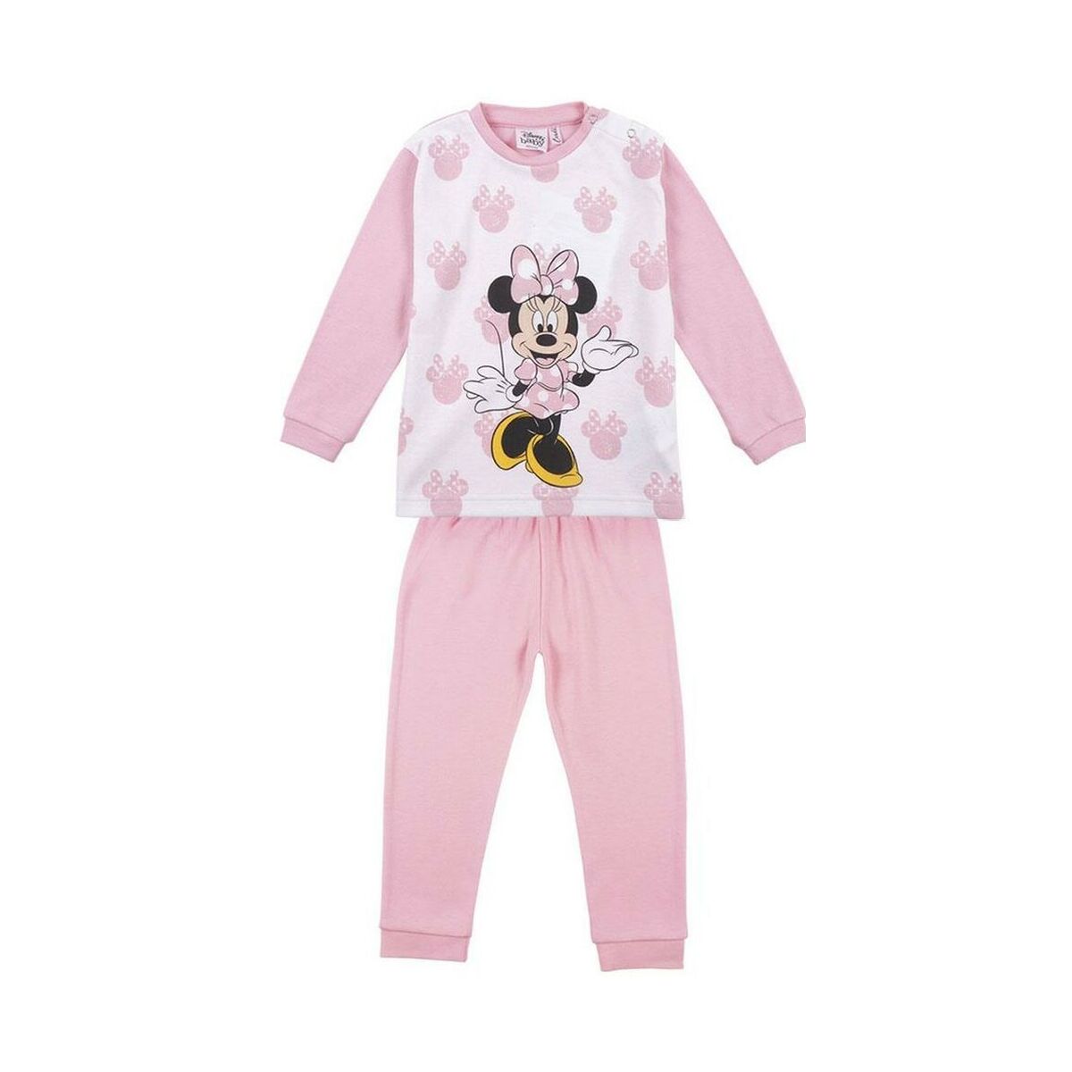 Pijama Infantil Minnie Mouse Roz deschis - Mărime 24 Luni