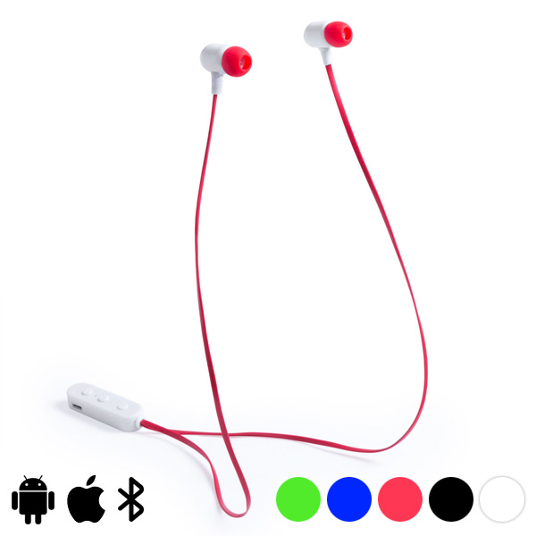 Căști cu buton Bluetooth 145395 - Culoare Roșu