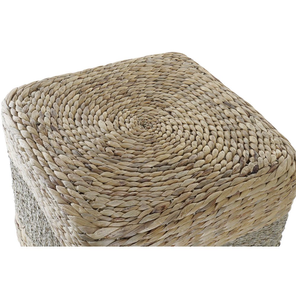 Suport pentru Picioare DKD Home Decor Fibră Natural Iarbă de mare (42 x 42 x 40 cm)