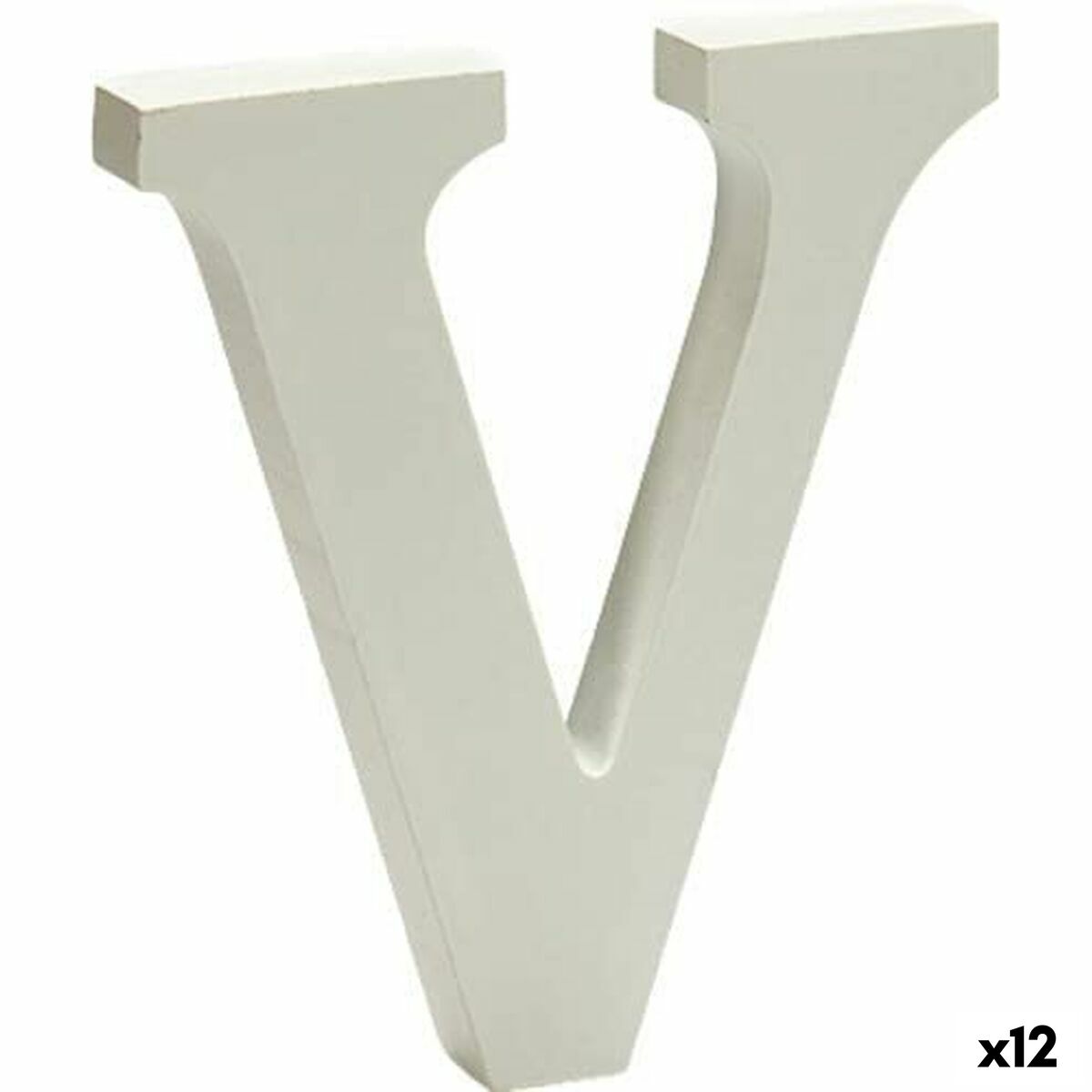 Decor Literă V (1,8 x 21 x 17 cm) (12 Unități)