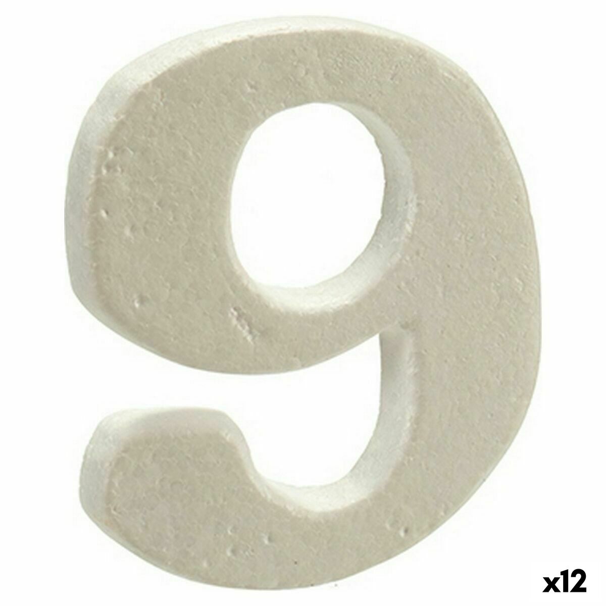 Figură Decorativă Numere 9 12 Unități (2 x 15 x 10 cm)
