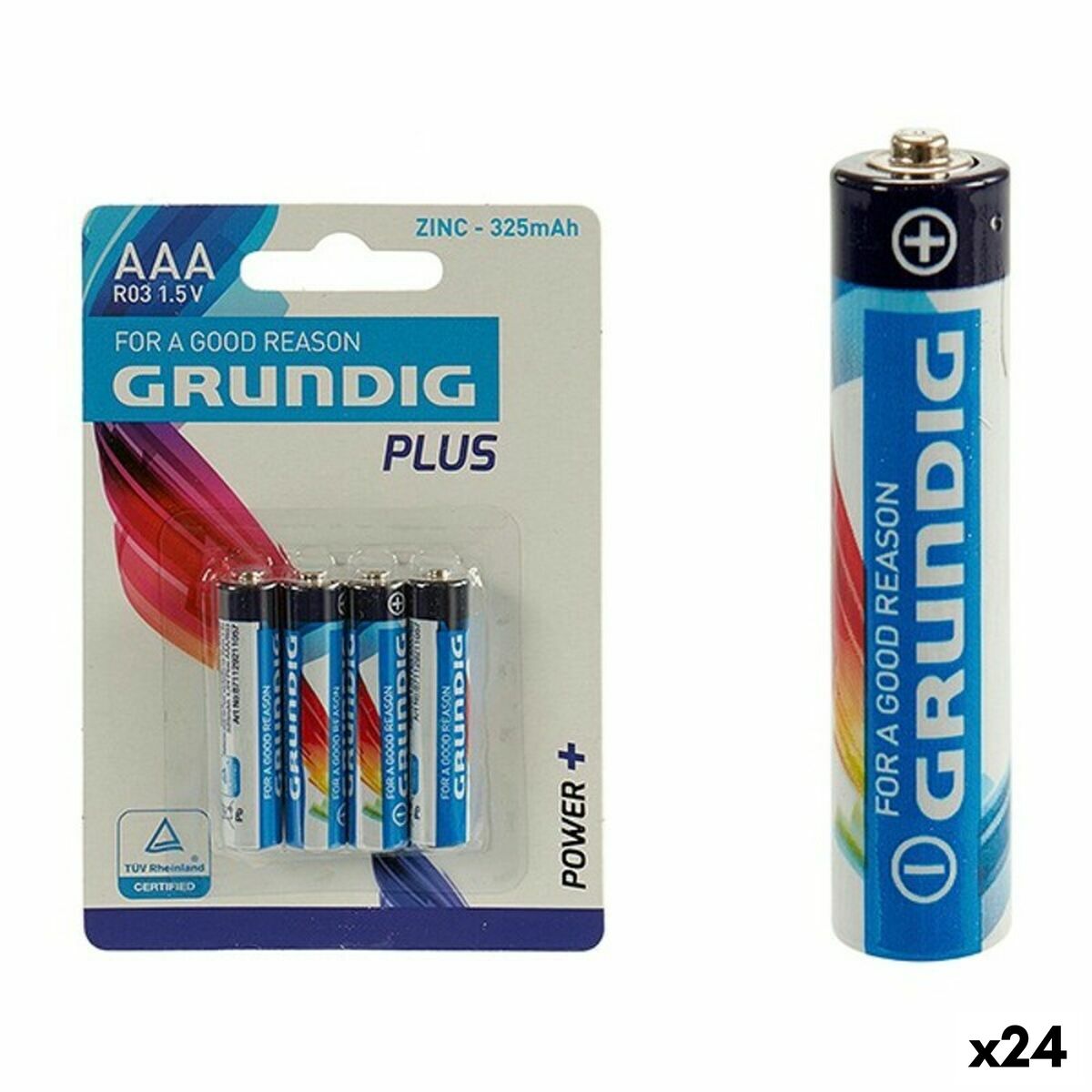 Baterii Grundig PLUS R03 AAA (24 Unități)