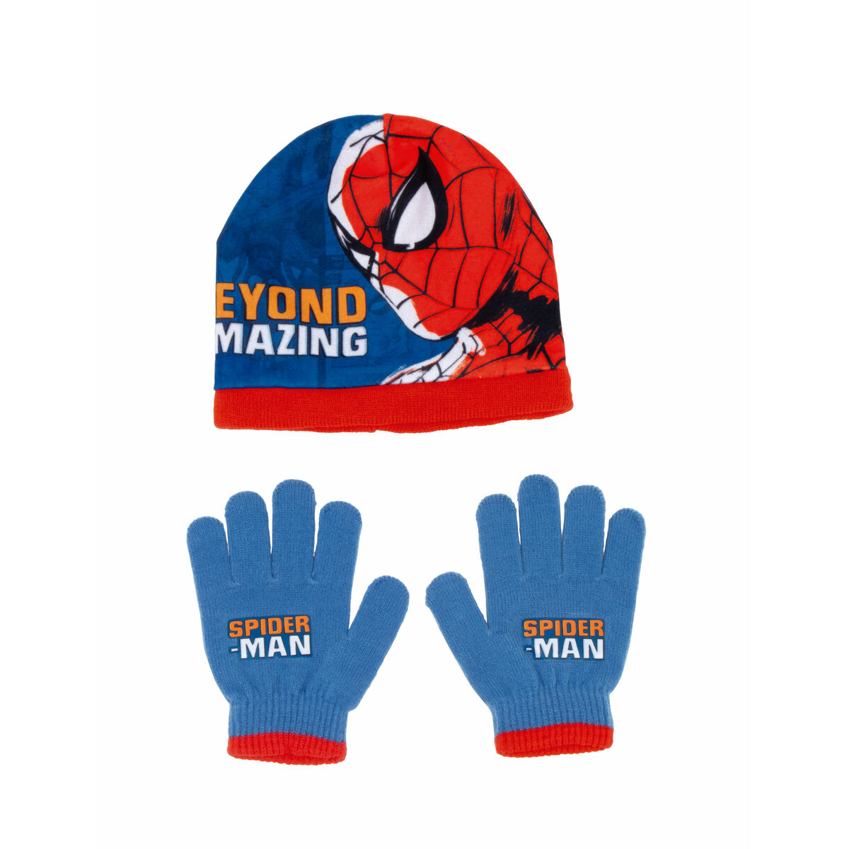 Căciulă și Mănuși Spiderman Great power