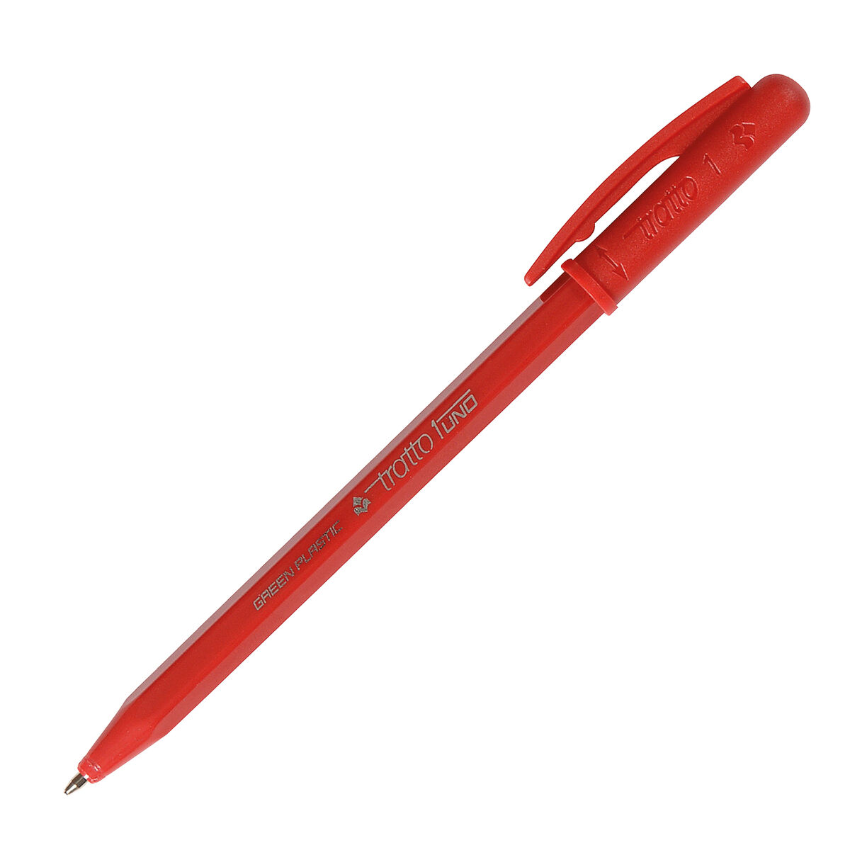 Stilou Tratto UNO Roșu 0,5 mm (50 Unități)