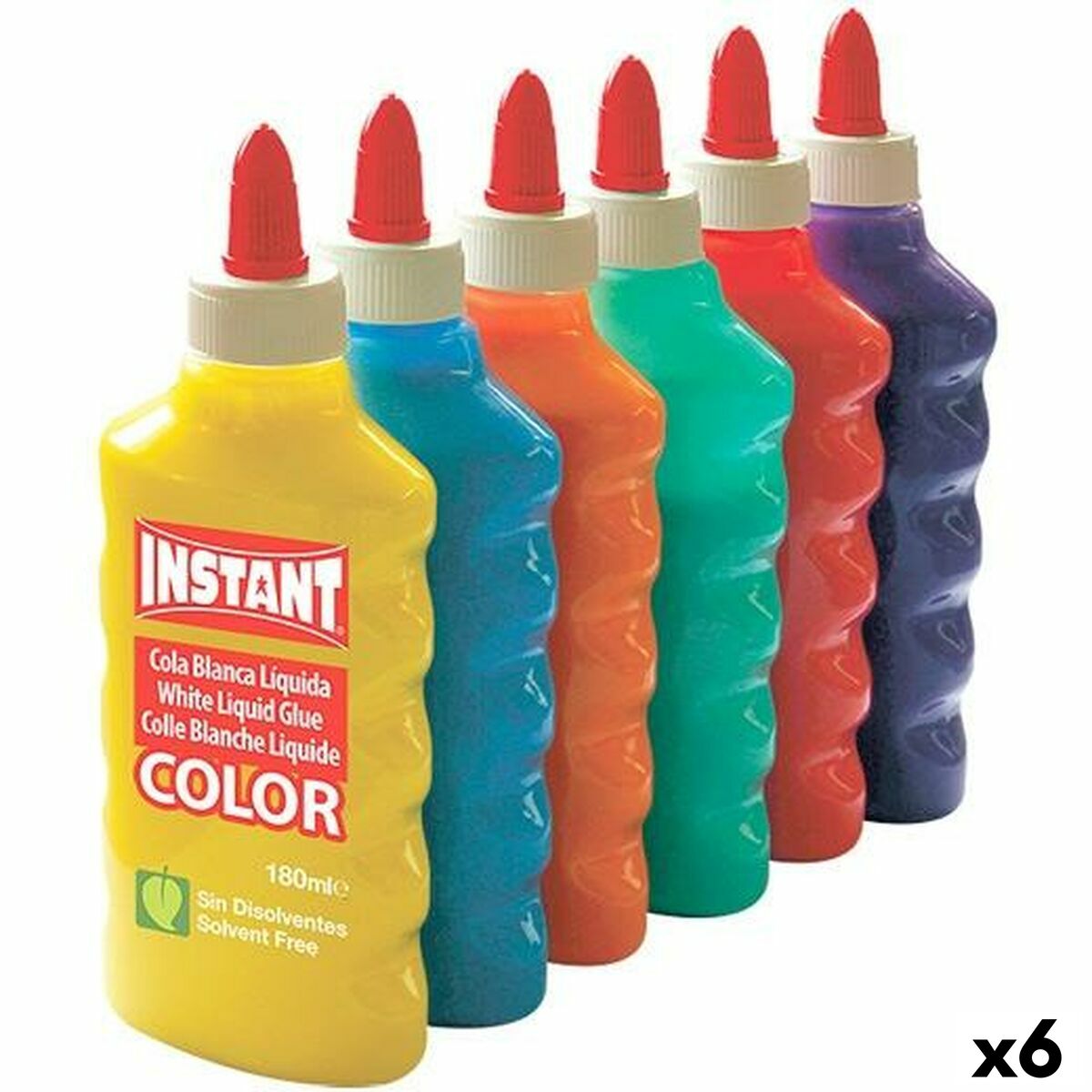 Adeziv gel Playcolor Instant Multicolor 180 ml (6 Unități)