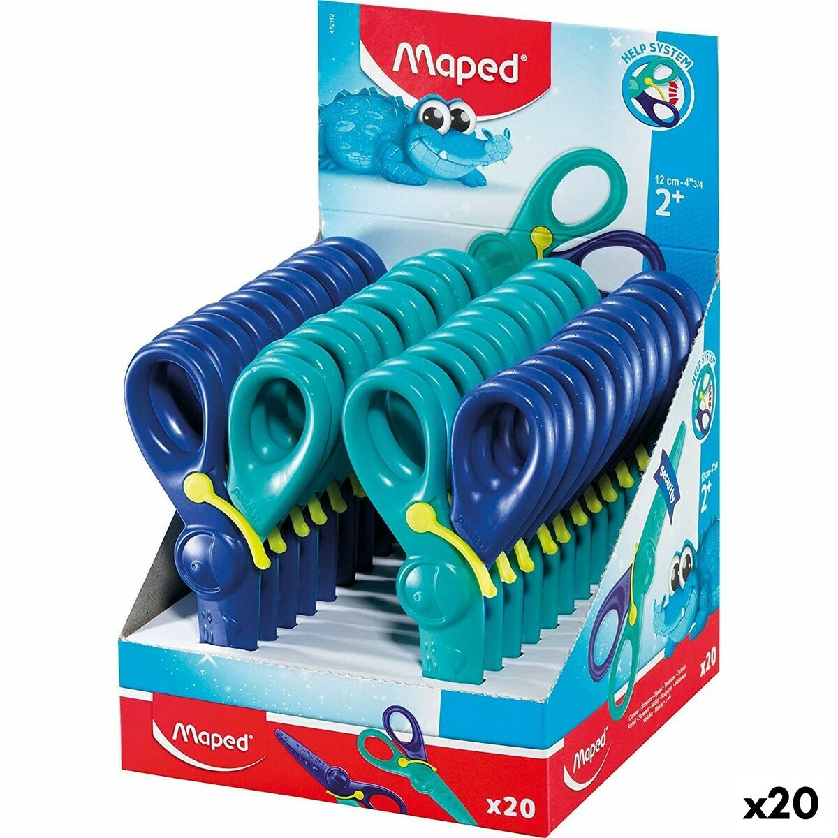 Foarfeci Maped Kidipulse Infantil 12 cm Albastru (20 Unități)