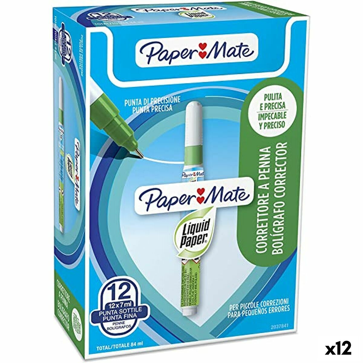 Fluid corector Paper Mate NP10 12 Piese 7 ml (12 Unități)