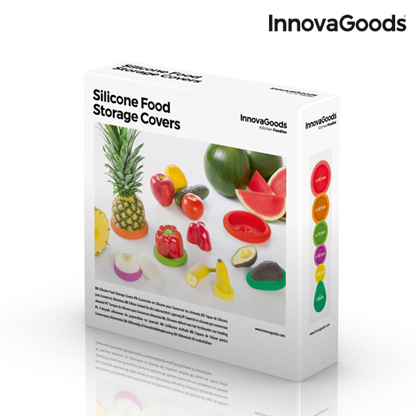 Set de Capace din Silicon pentru Alimente InnovaGoods (6 Piese)