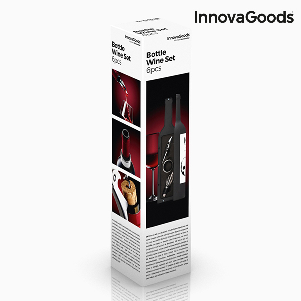 Cutie de Vin Sticlă InnovaGoods (5 Piese)