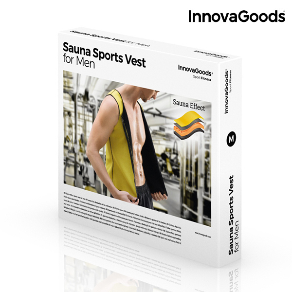 Vestă Sport cu Efect Saună pentru Bărbați InnovaGoods - Mărime XL
