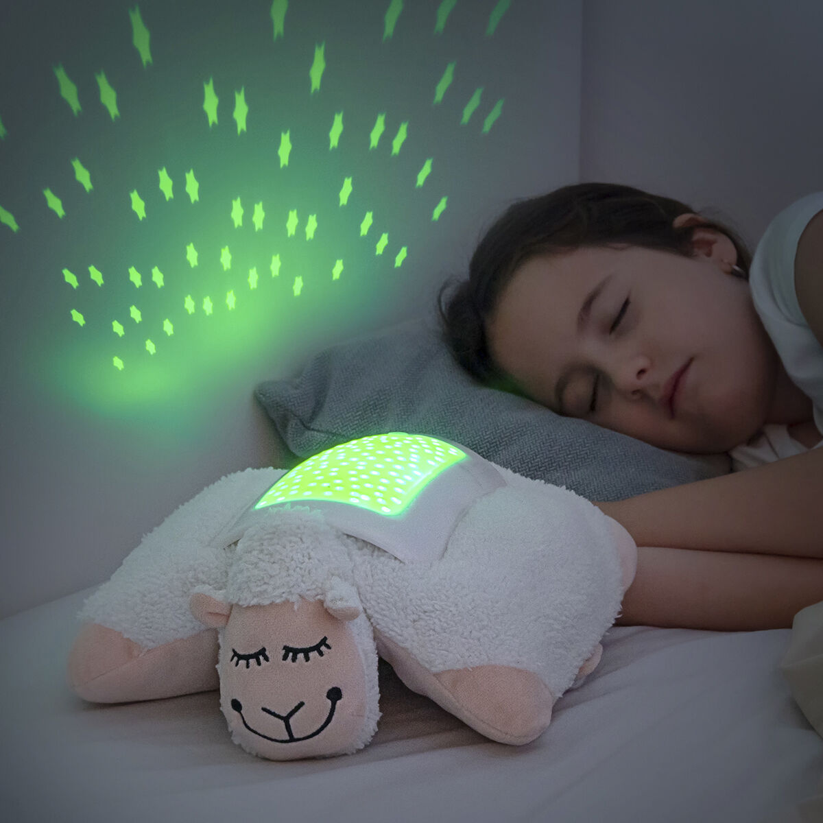 Jucărie de Pluș Oaie cu Proiector LED InnovaGoods