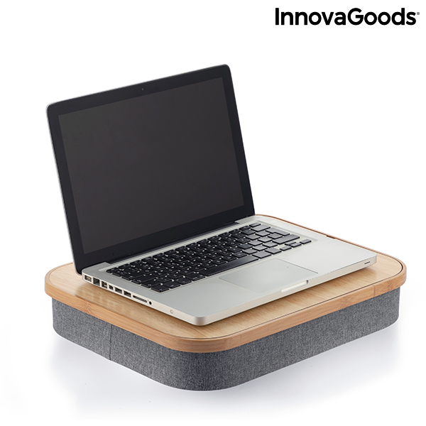 Masă portabilă pentru laptop cu spațiu de depozitare Larage InnovaGoods