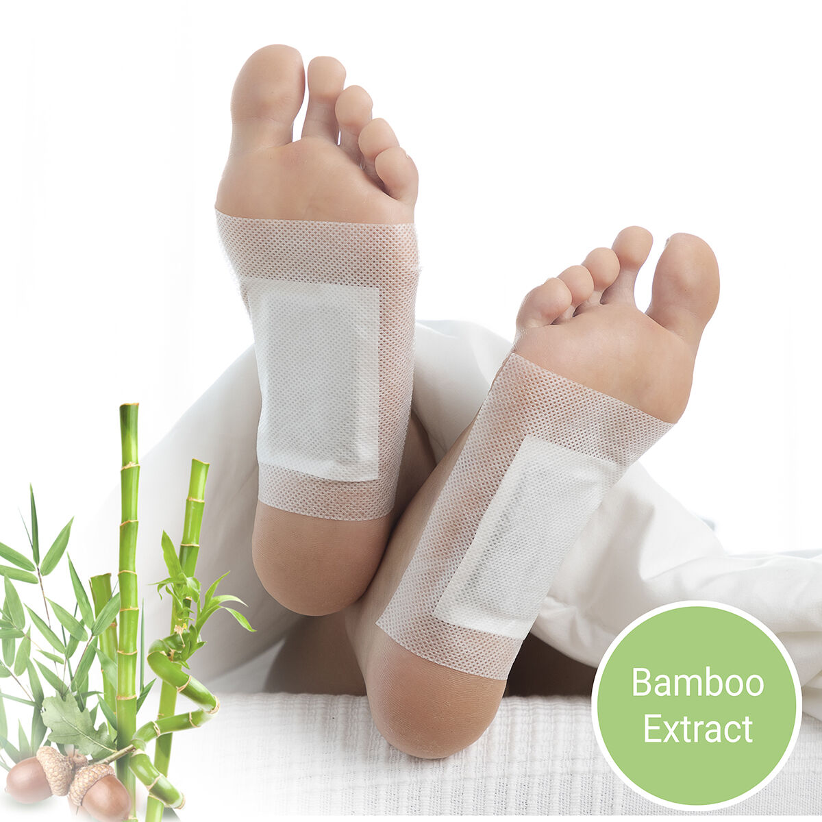Plasturi Detoxifianți pentru Picioare Bamboo InnovaGoods 10 Unități
