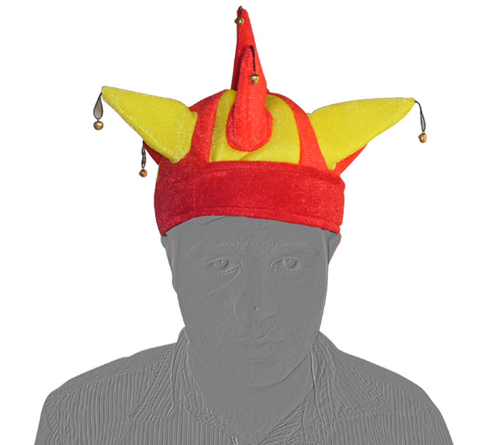 Pălărie Arlechin cu 7 Clopoței Steagul Spaniei