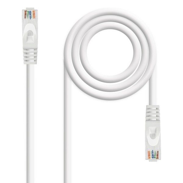 Cablu de Rețea Rigid UTP Categoria 6 NANOCABLE 10.20.1803-W LSZH (3 m) Alb
