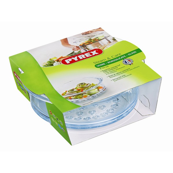 Vas pentru Cuptor Pyrex Steam&Care Transparent Sticlă - Dimensiuni Ø 20 cm