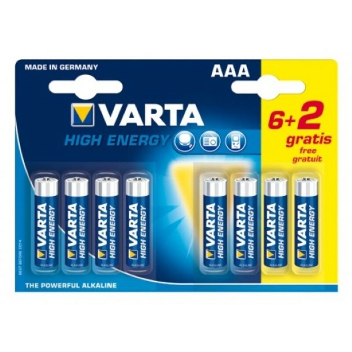 Baterie Varta LR6 AAA 1,5V High Energy (8 pcs)