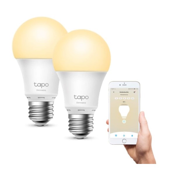 Bec Inteligent LED TP-Link Tapo L510E Wifi 8,7 W E27 60 W 2700k (2 uds)