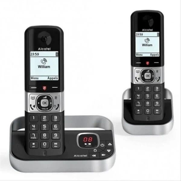 Telefon fără Fir Alcatel Versatis F890 DUO DECT Negru/Argintiu